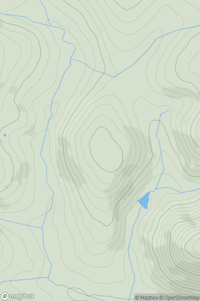 Thumbnail image for Y Drum [Aberystwyth to Welshpool] showing contour plot for surrounding peak